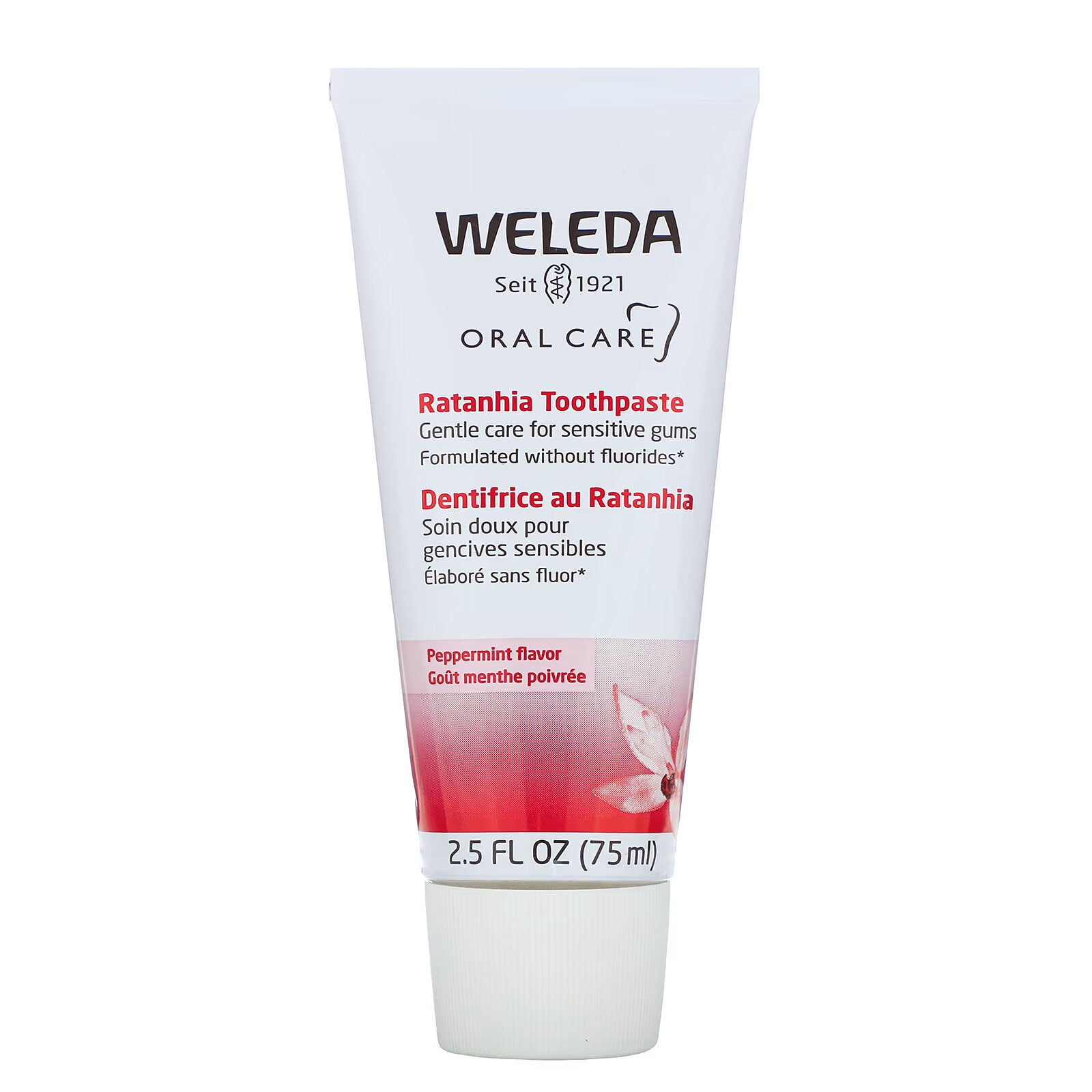 Weleda, Oral Care, Ratania Toothpaste, Peppermint, 2.5 fl oz (75 ml)