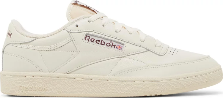 حذاء رياضي Reebok Club C 85 Vintage Chalk Alabaster باللون الكريمي