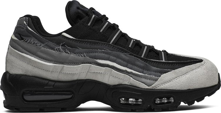 Nike Comme des Garçons x Air Max 95 'Grey' sneakers, gray