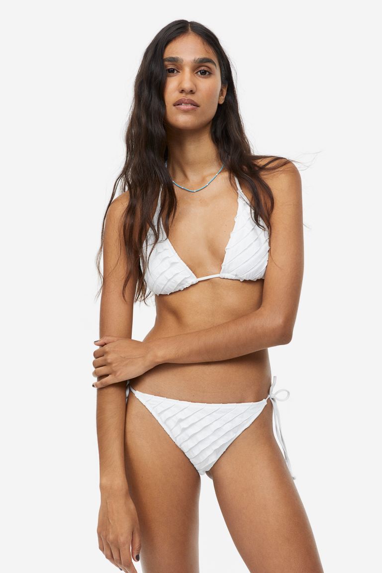 H&M Triangle Bikini Top, White