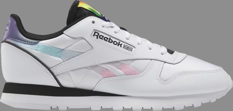 حذاء رياضي Nao serati x classic leather sp 'pride' من Reebok باللون الأبيض