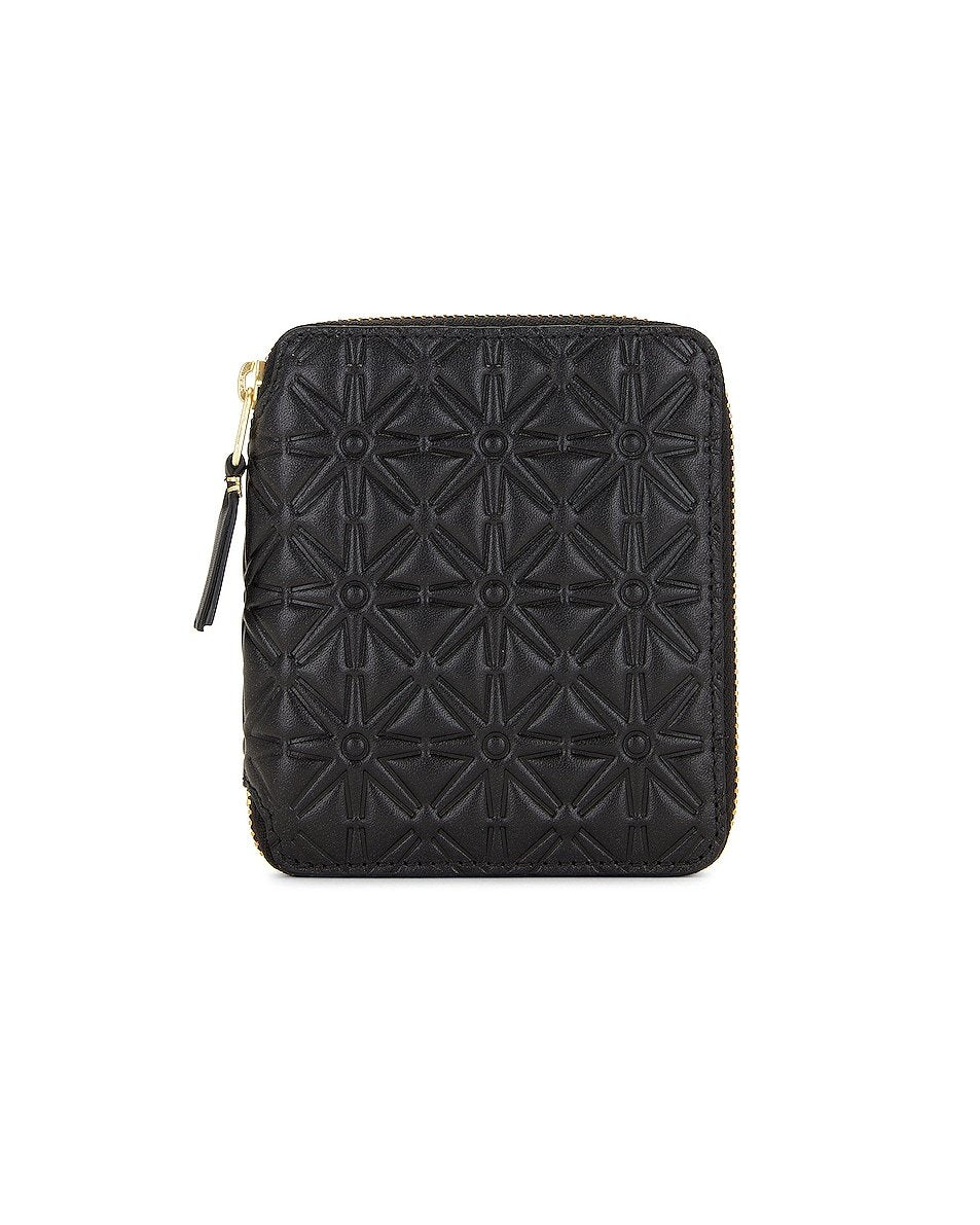 Comme des Garçons Star Embossed Classic Wallet, black