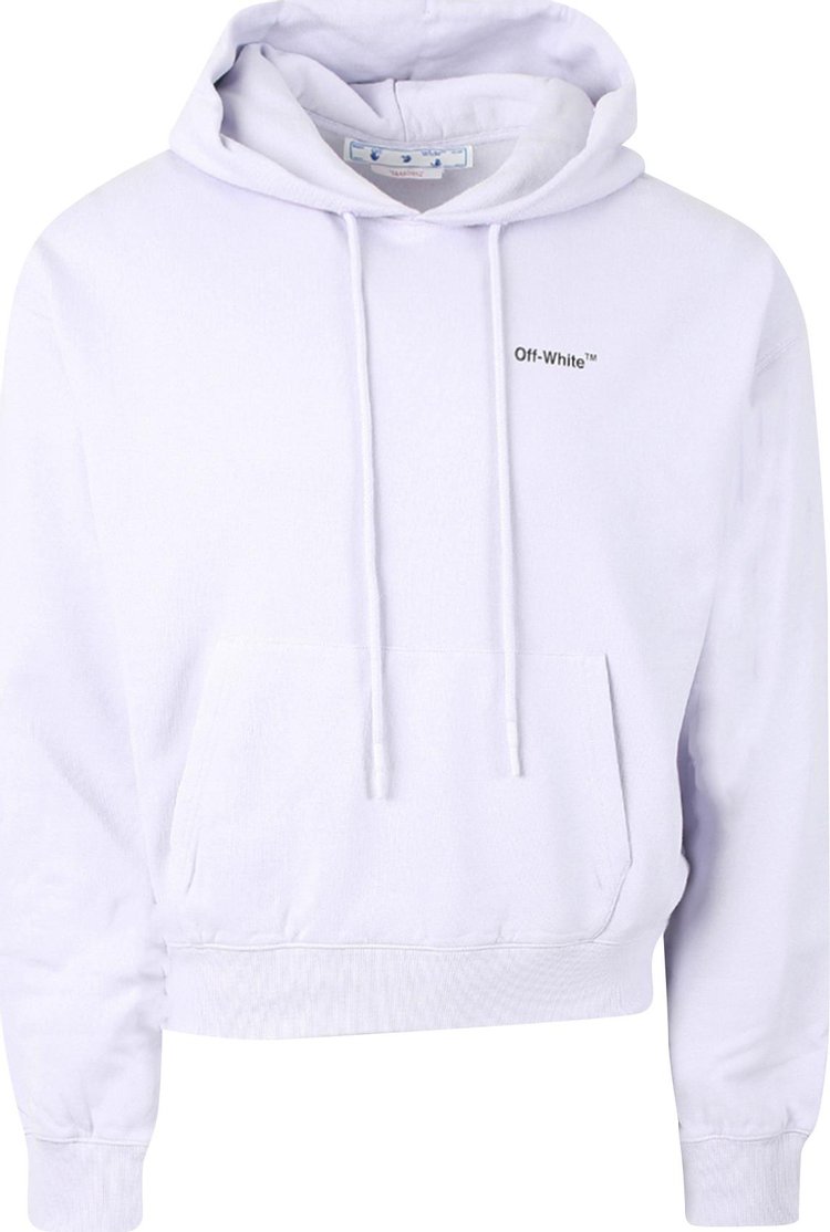 Off-White Caravaggio Arrow Over Hoodie 'Dusty Lilac/Black', purple