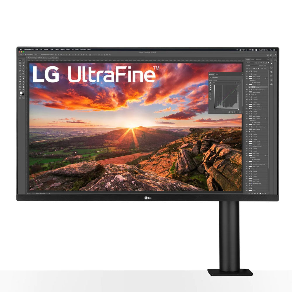 Monitor LG 32UN880, 32", 4K, IPS, 60 Hz, black