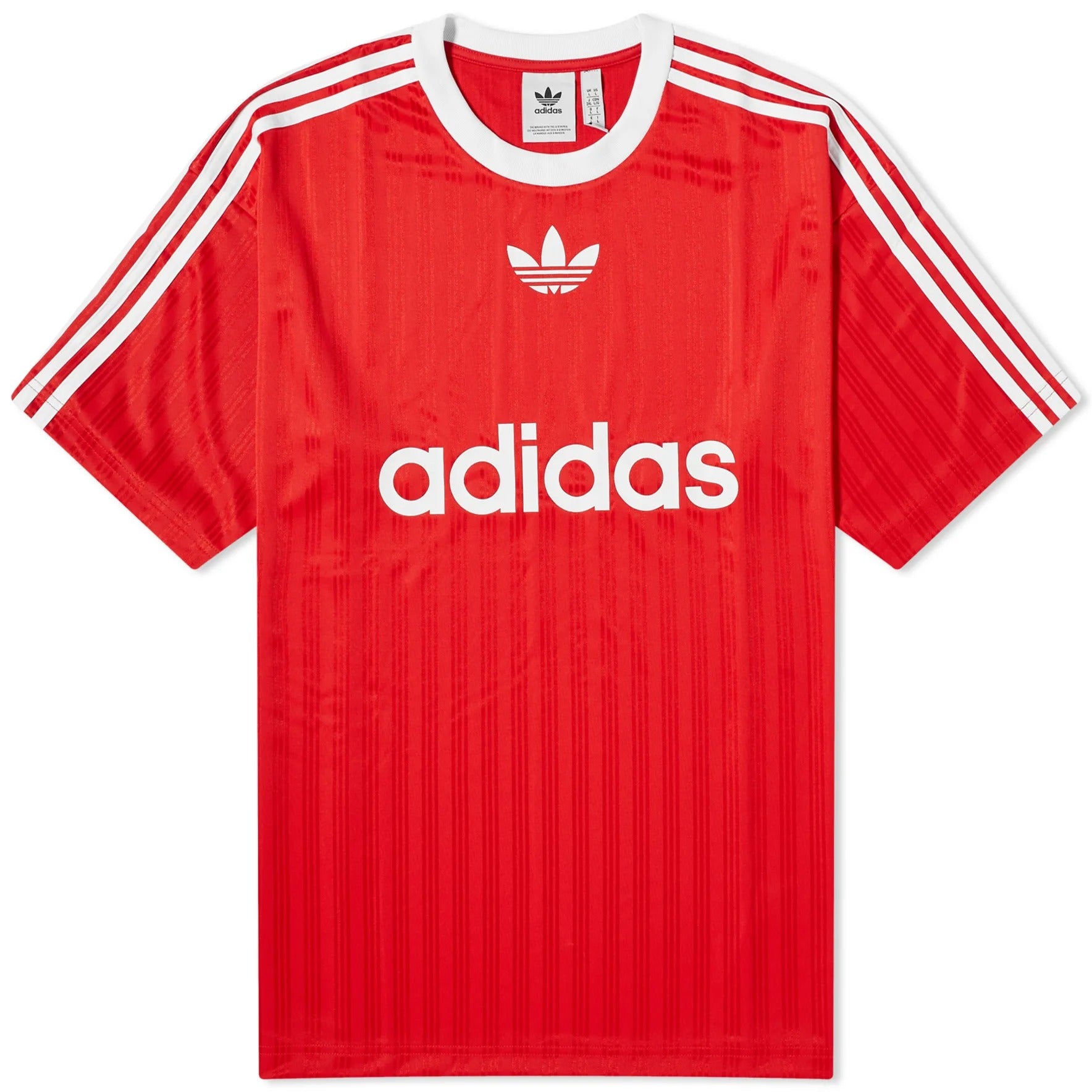 Adidas Adicolor Poly T-shirt, red/white