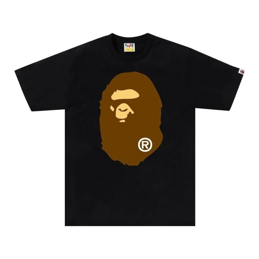 تي شيرت BAPE Big Ape Head باللون الأسود