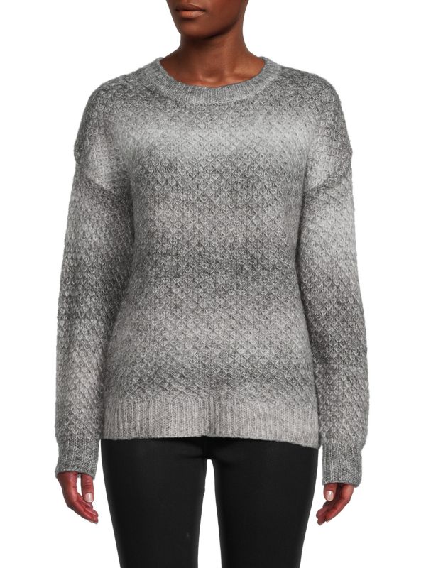 Cliché sweater with space print texture, gray