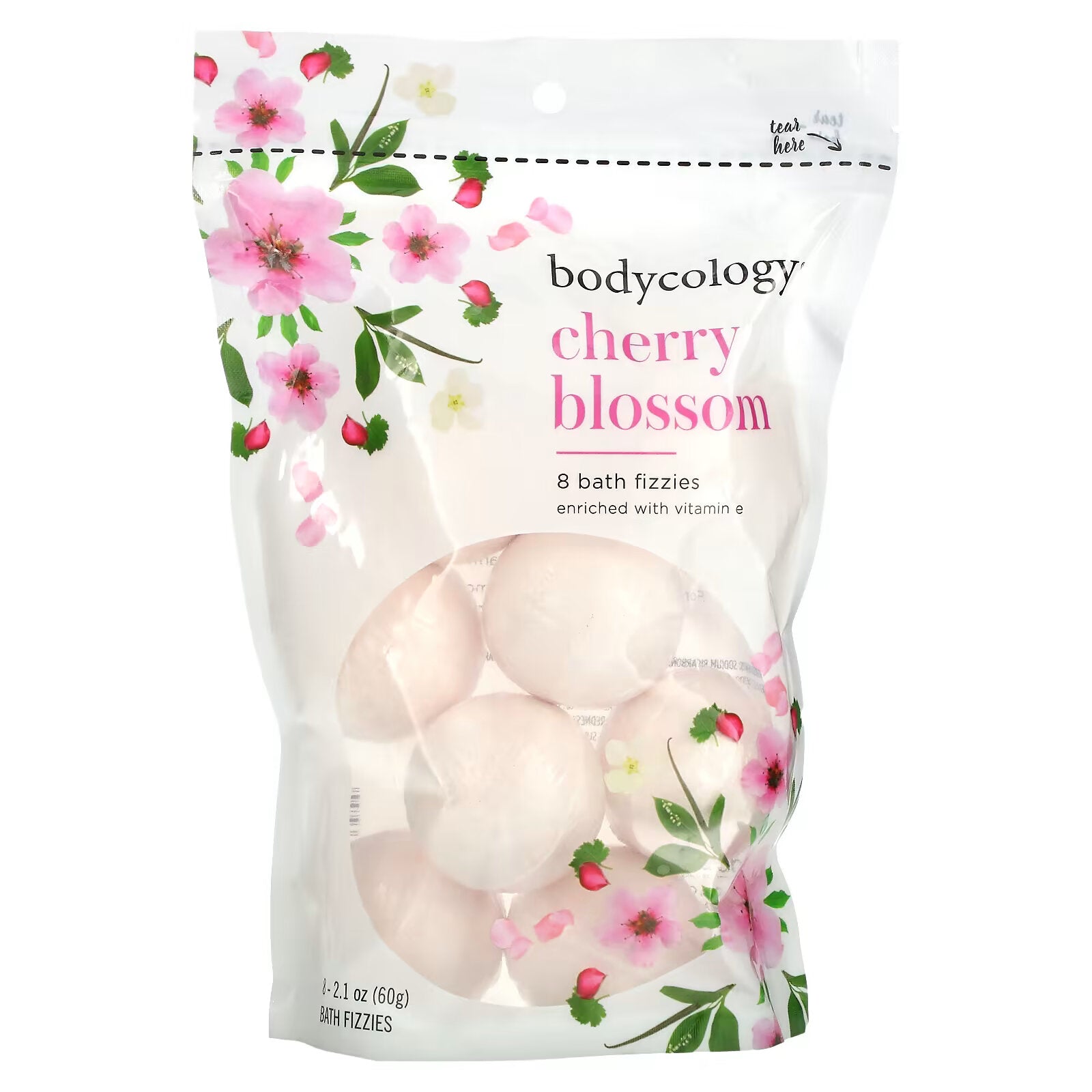 Bodycology, Cherry Blossom, 8 Bath Fragrances, 2.1 oz (60 g)