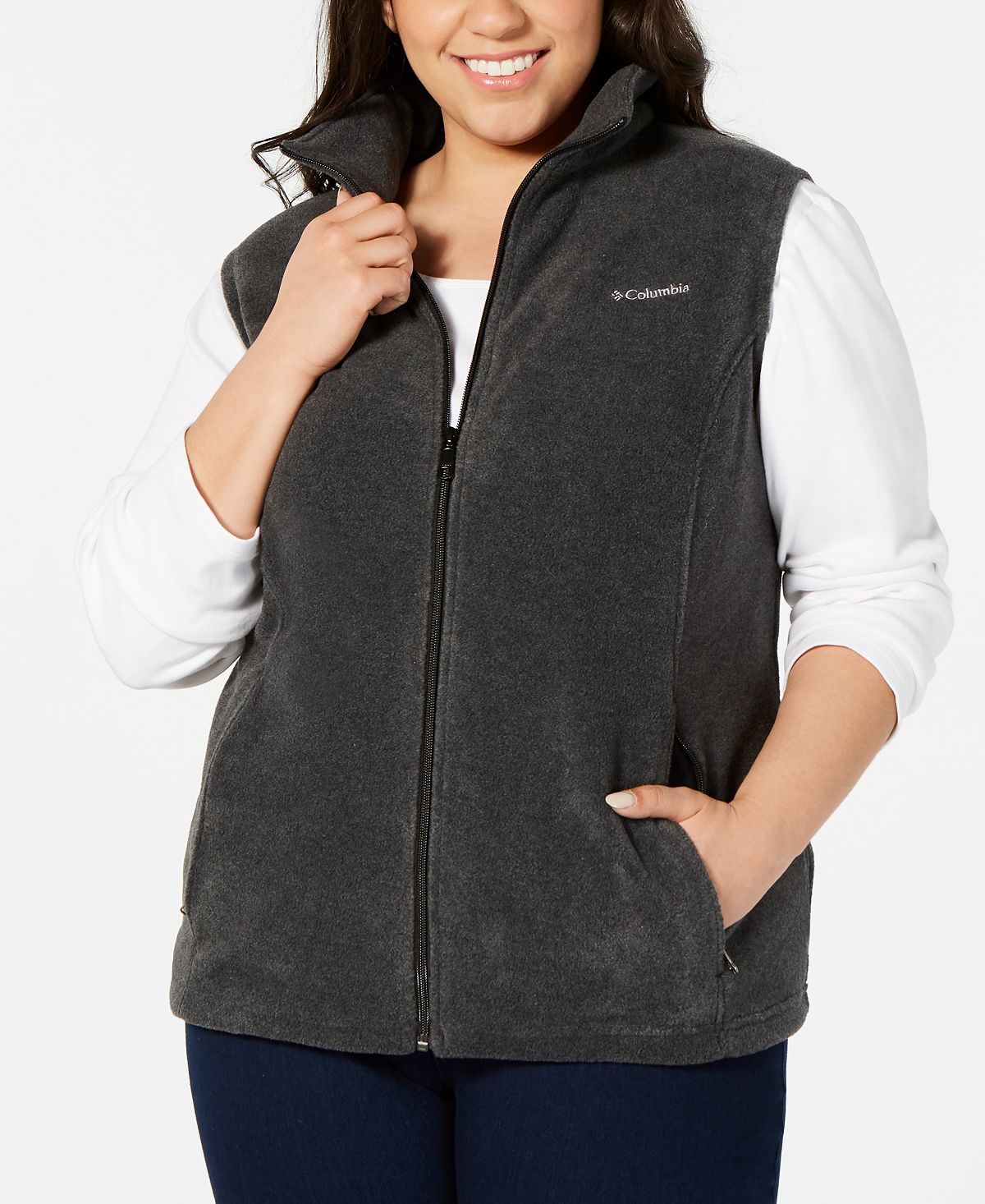 Plus Size Benton Springs Columbia Fleece Vest, Multi