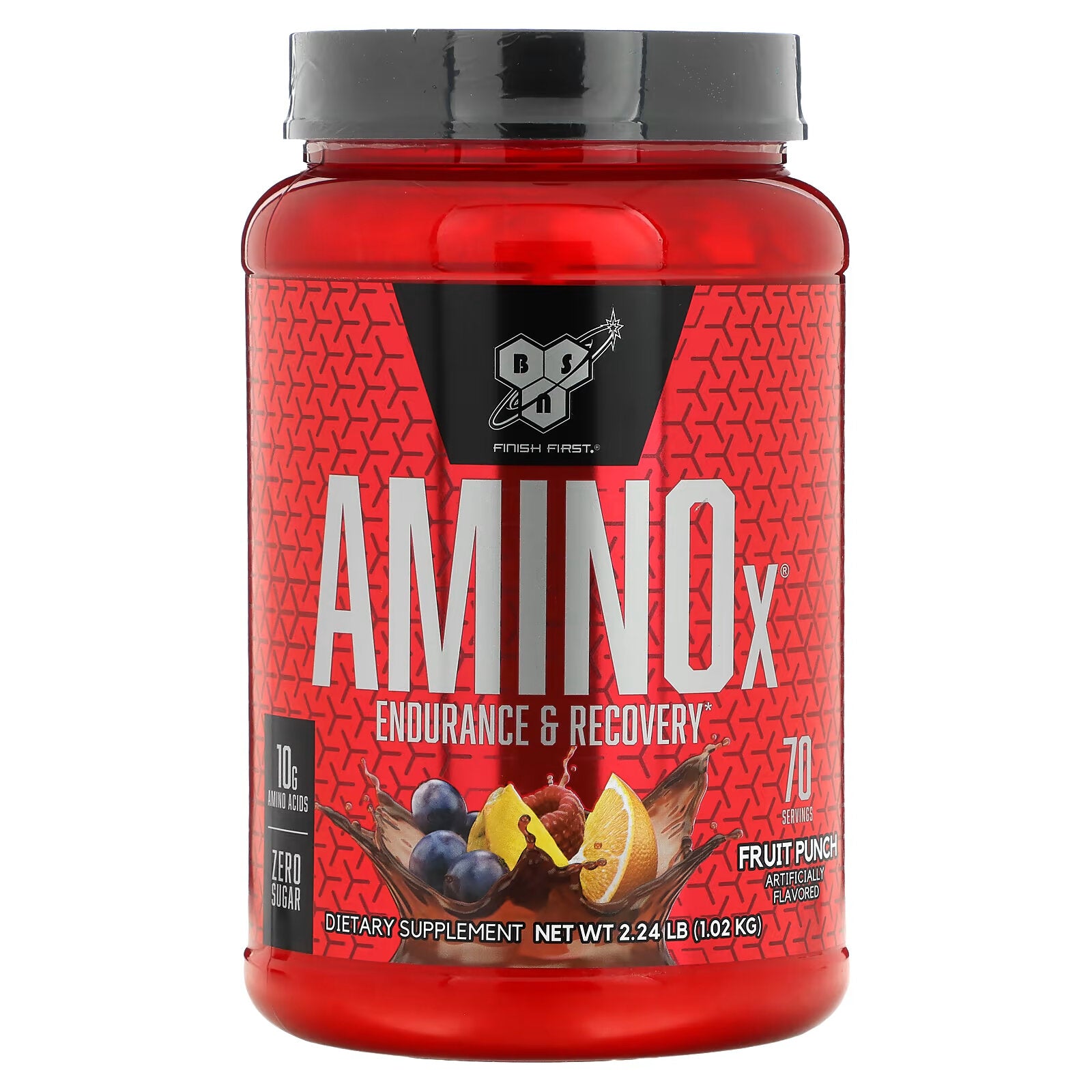 BSN, Amino-X Amino Acid Formula, Endurance & Recovery fruit punch, 1.01 kg (2.23 lb)