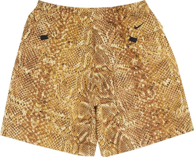 Supreme x Nike ACG Nylon Trail Short 'Gold Snakeskin', Gold