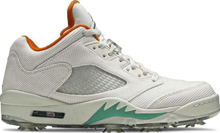 Air Jordan 5 Low Golf NRG Lucky and Good Cleats, White