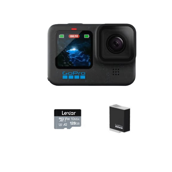 Action camera GoPro HERO 12, black (Travel set 128 Gb)