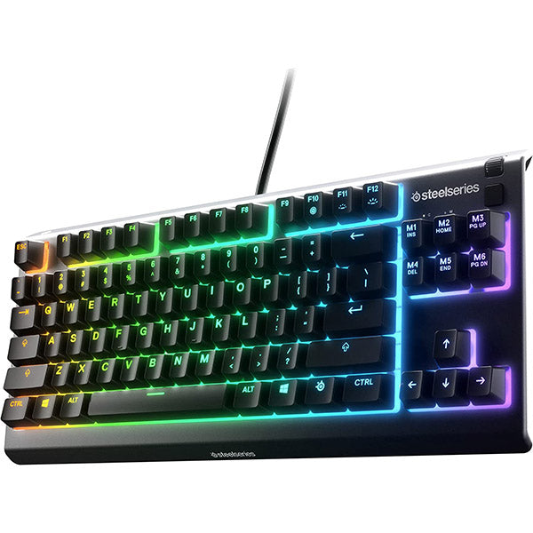 Wired gaming keyboard SteelSeries Apex 3 TKL, Whisper Quiet Gaming Switch, black