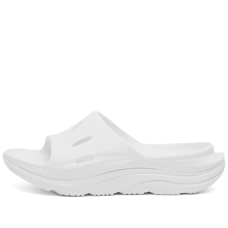 Hoka One One Ora Recovery Slide 3 flip-flops, white