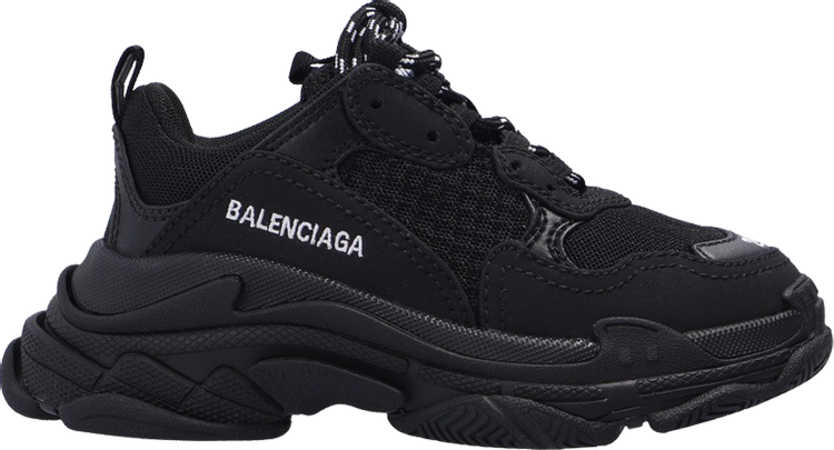 حذاء رياضي Balenciaga Triple S للأطفال باللون الأسود