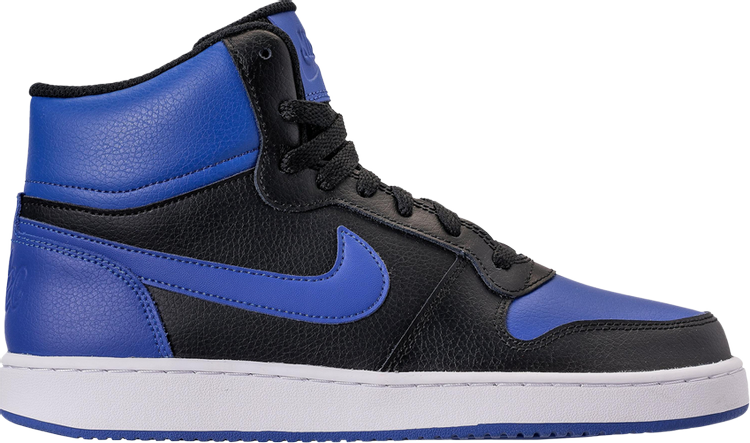 حذاء رياضي Nike Ebernon Mid 'Black Game Royal' باللون الأسود