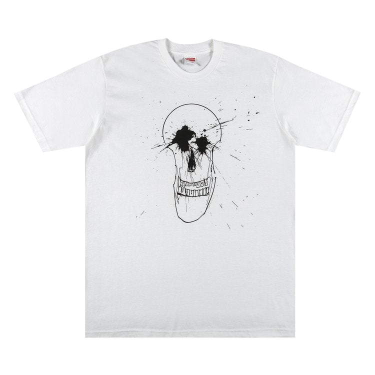 تي شيرت Supreme Ralph Steadman Skull Tee "White"، باللون الأبيض