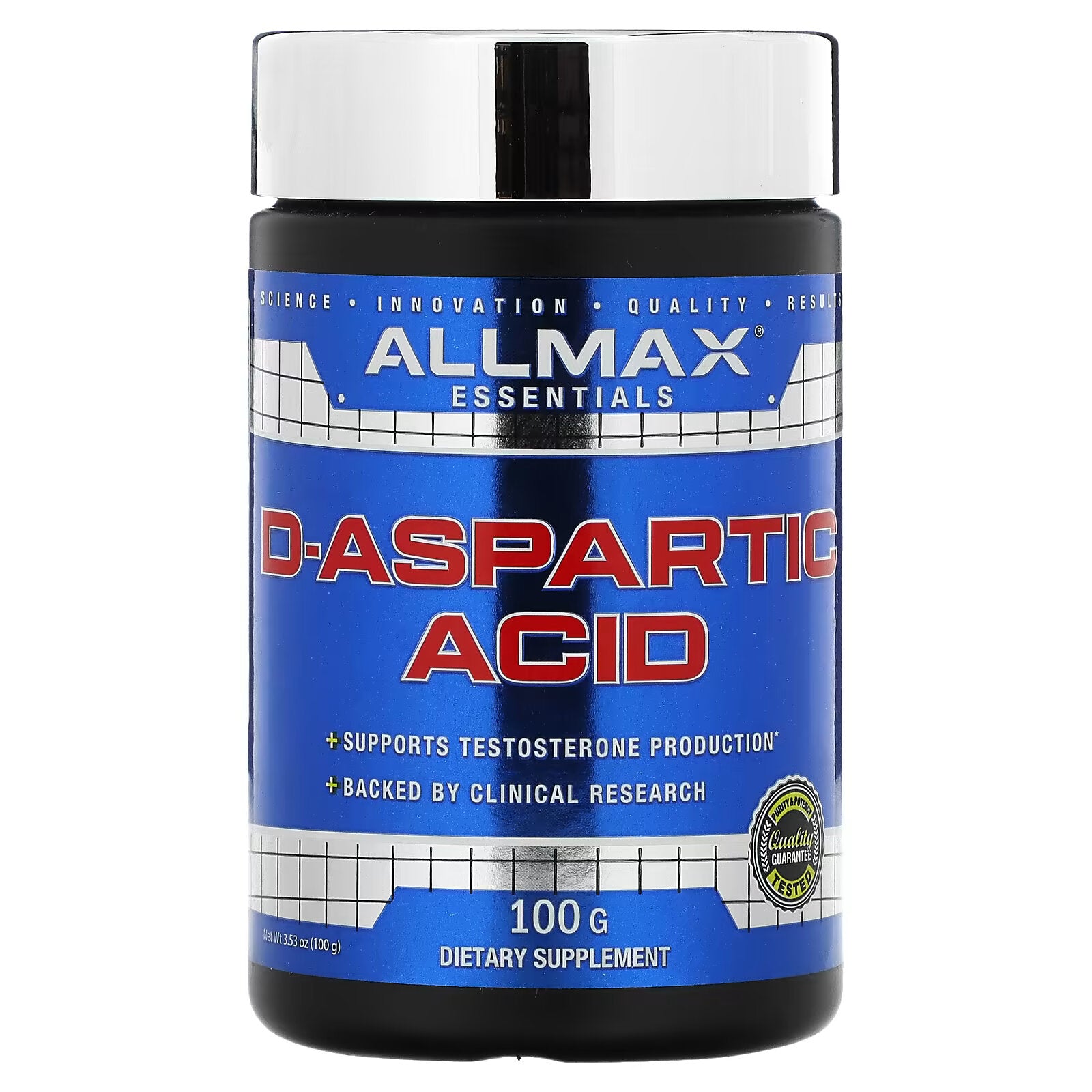 ALLMAX، حمض D-الأسبارتيك، 100 جرام