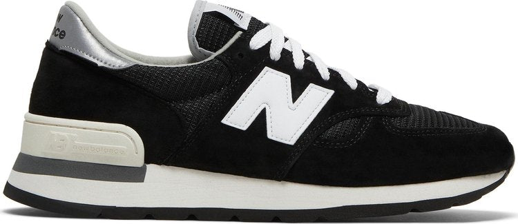 New Balance 990v1 Made In USA 'Black White' Sneakers, Black