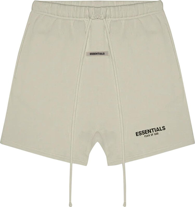 Fear of God Essentials Sweat Shorts 'Moss', cream