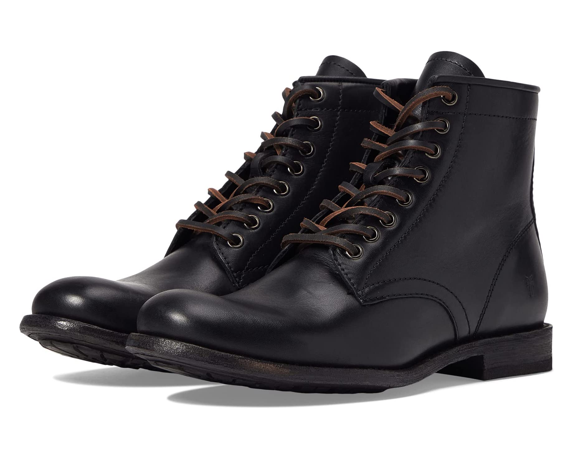 Tyler Lace-Up Frye Boots, Black