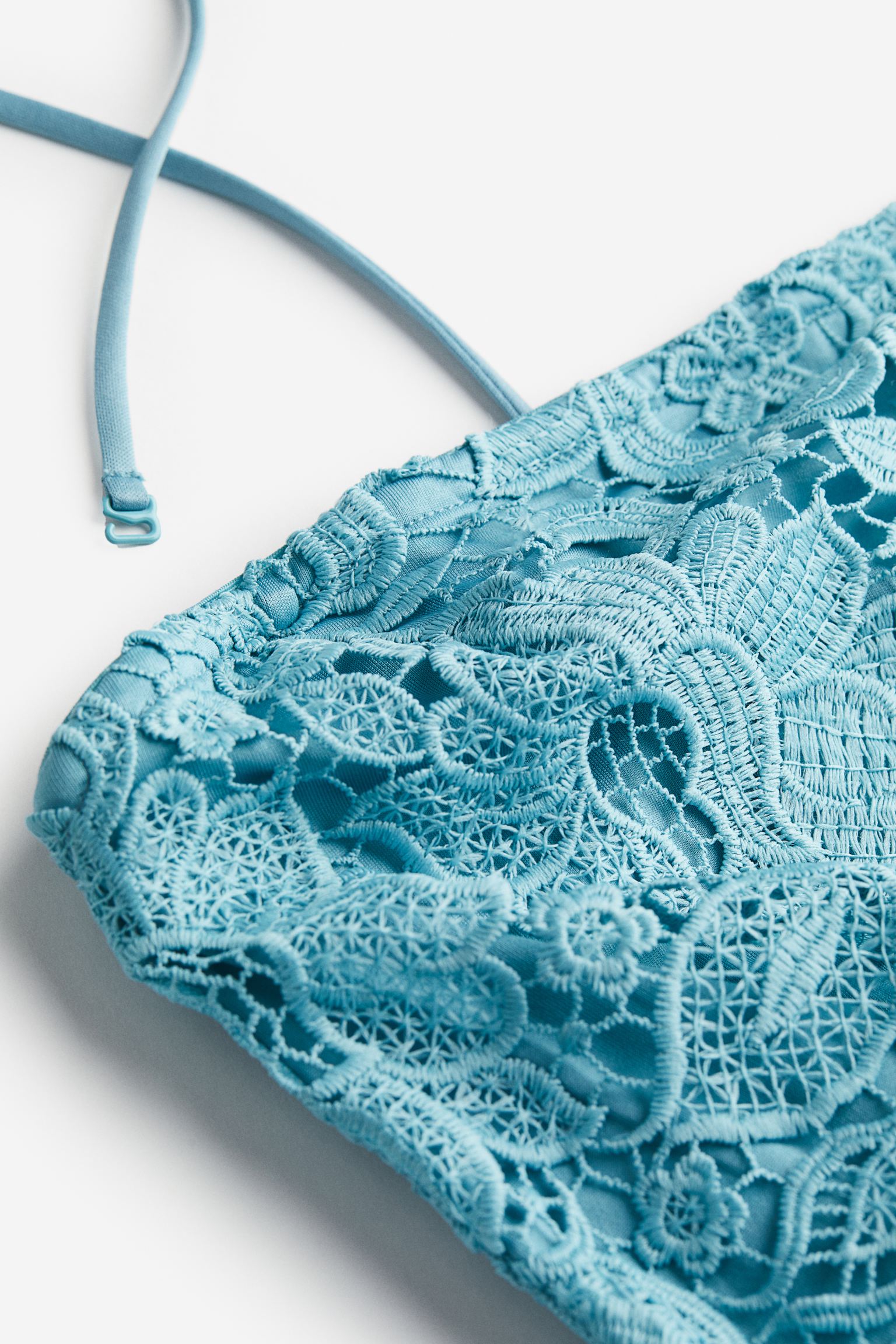 H&M Lace Bandeau dress, turquoise