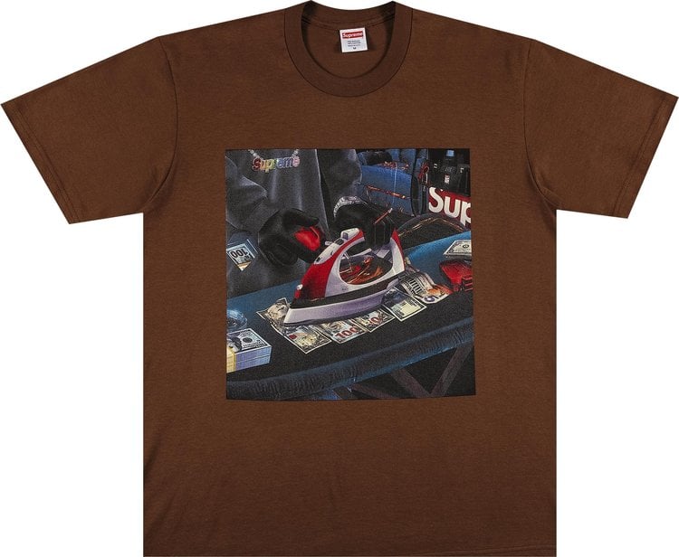 Supreme Gas Tee 'Brown', brown