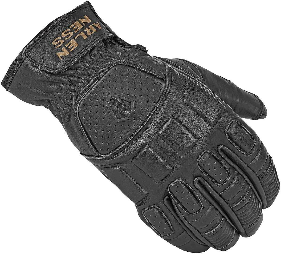 Arlen Ness Faxon Motorcycle Gloves, Black