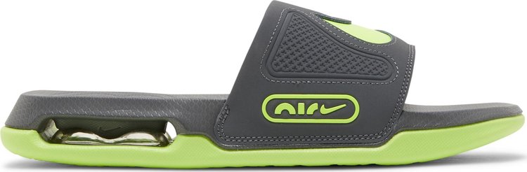 صندل Nike Air Max Cirro Slide 'Dark Gray Volt' باللون الرمادي