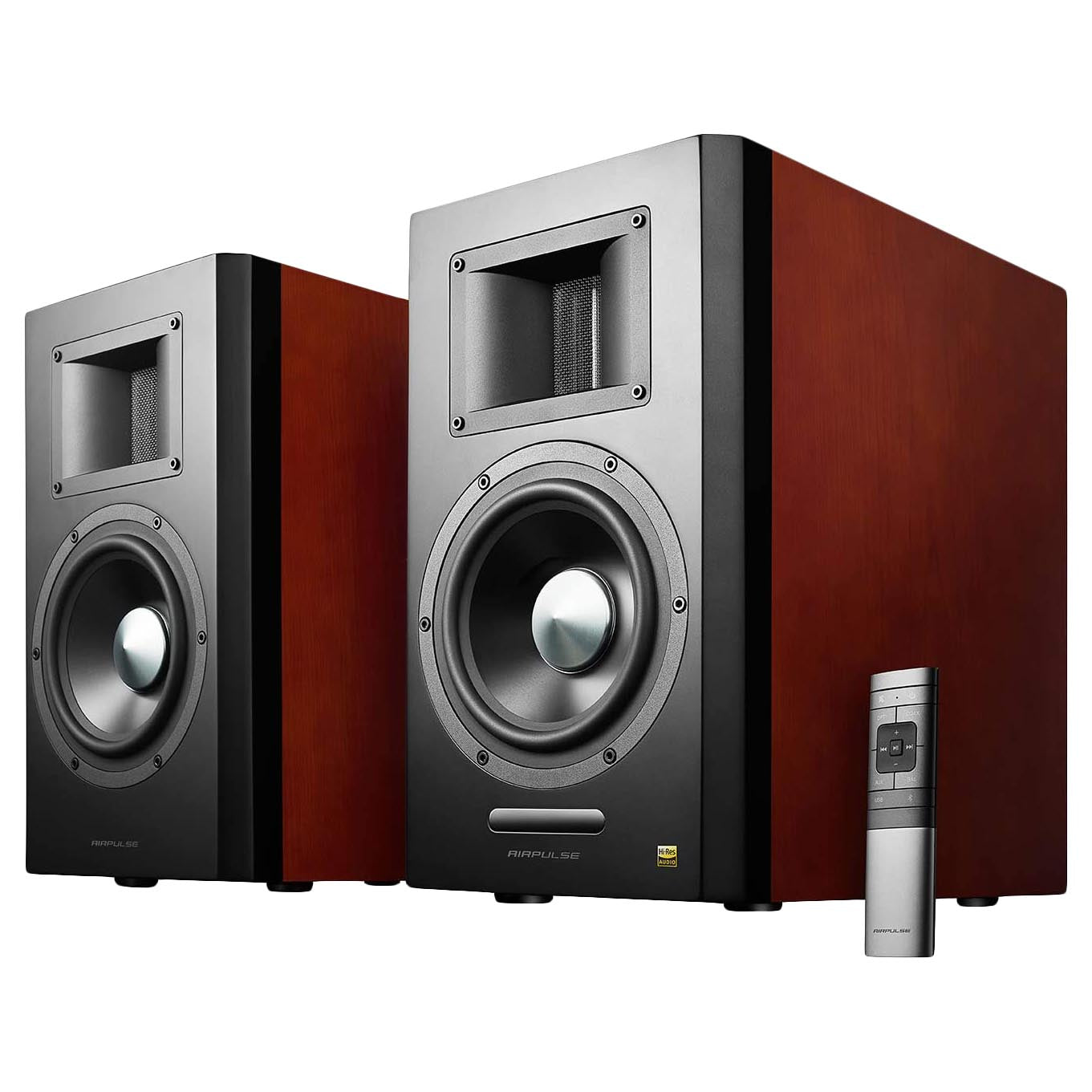 Bookshelf speakers Airpulse A300, 2 pcs., cherry red