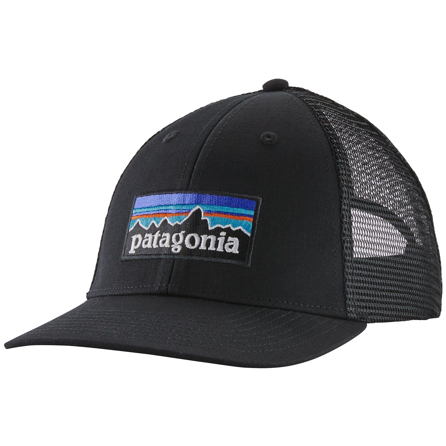 Patagonia P-6 Logo LoPro Trucker Cap, black