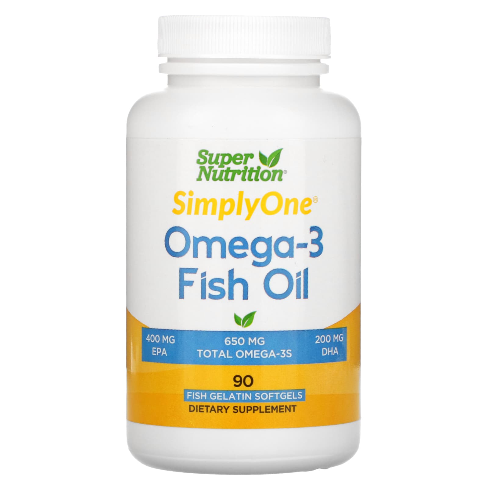 Omega-3 Fish Oil Super Nutrition, 90 capsules