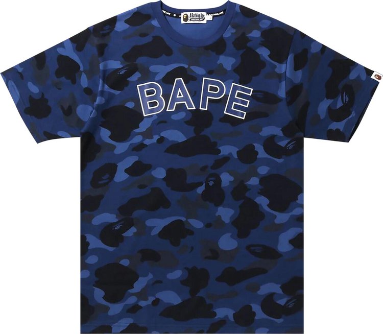 BAPE Color Camo Tee 'Navy', blue