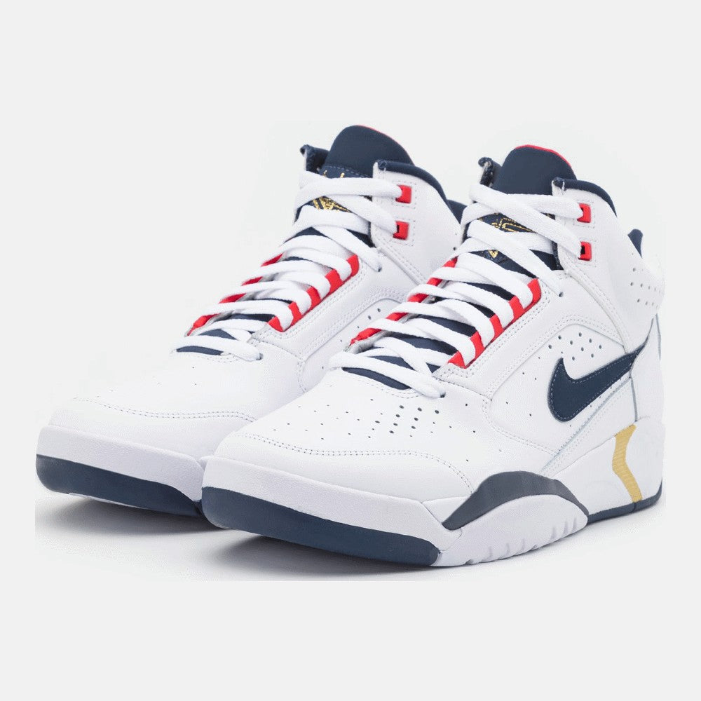 Sneakers Nike Sportswear Air Flight Lite Mid, white/midnight navy/university red/metallic gold