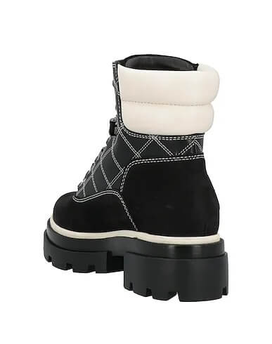 Tory Burch ankle boots, black/white