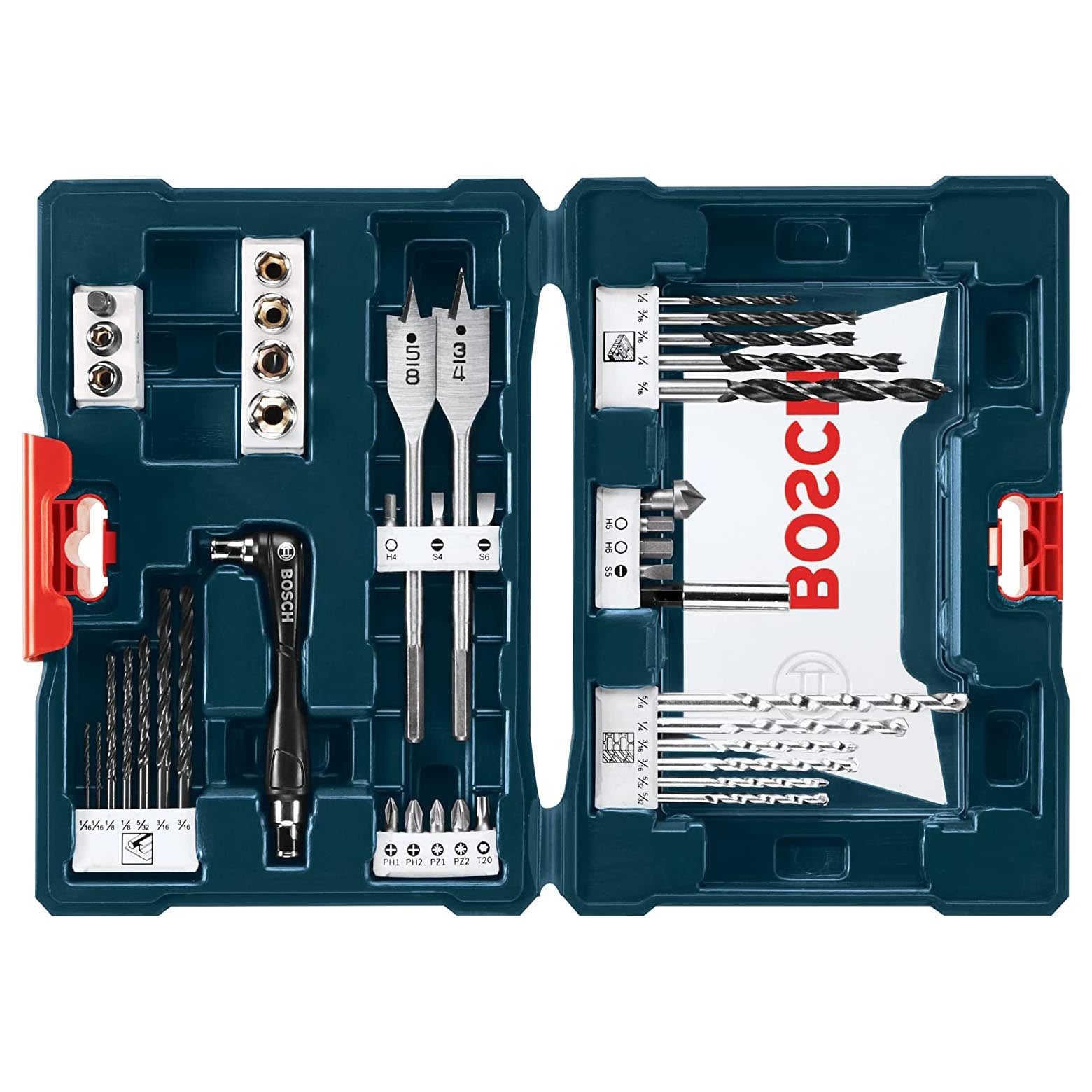 Set of drills and bits Bosch MS4041, 41 pcs