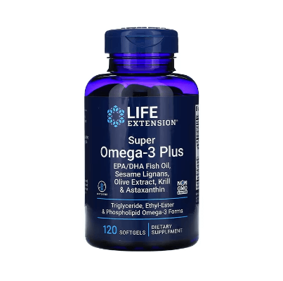 Super Omega-3 Plus 120 Life Extension Tablets