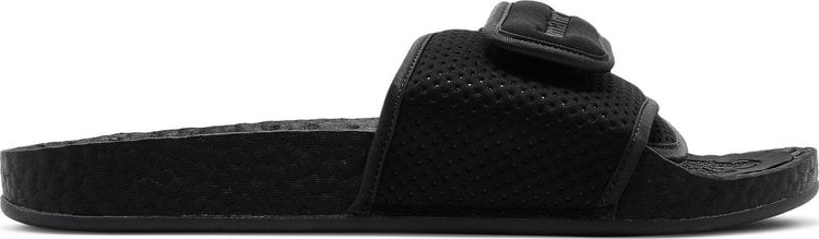 Adidas Pharrell x Chancletas Hu Slide 'Black Future' Sandals, Black