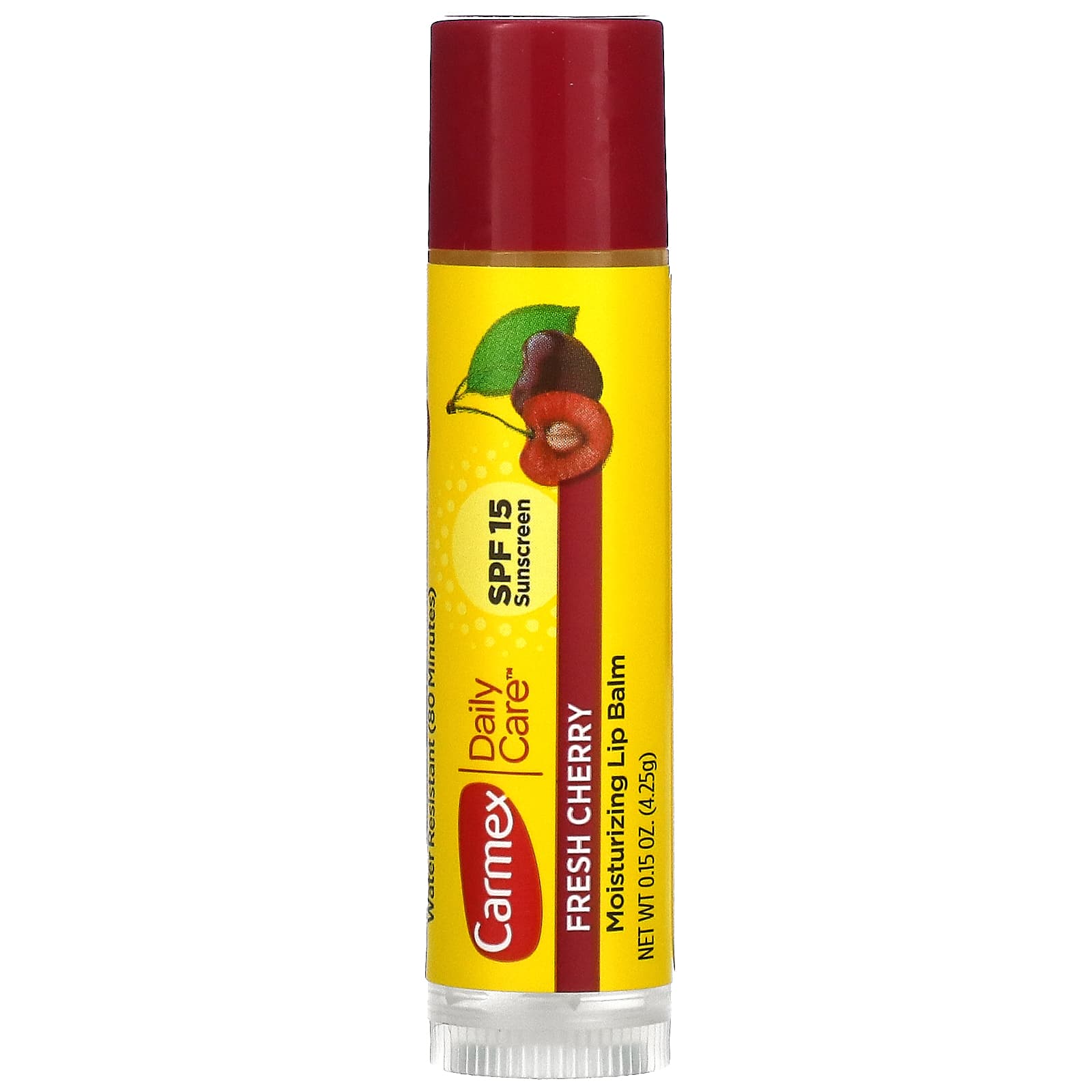 Carmex Moisturizing Lip Balm, Fresh Cherry, 4.25 g