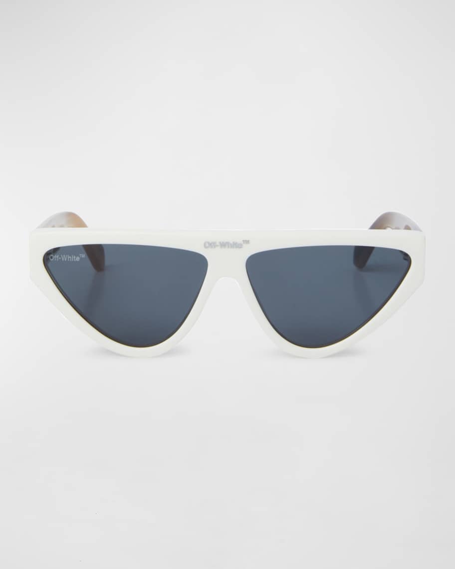 Gustav Logo-Bridge Contemporary Off-White Men's Sunglasses