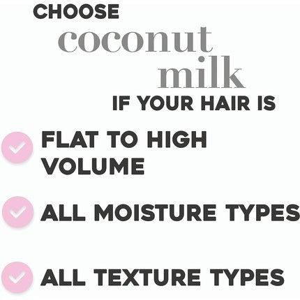 Nourishing shampoo with coconut milk 385ml, Ogx