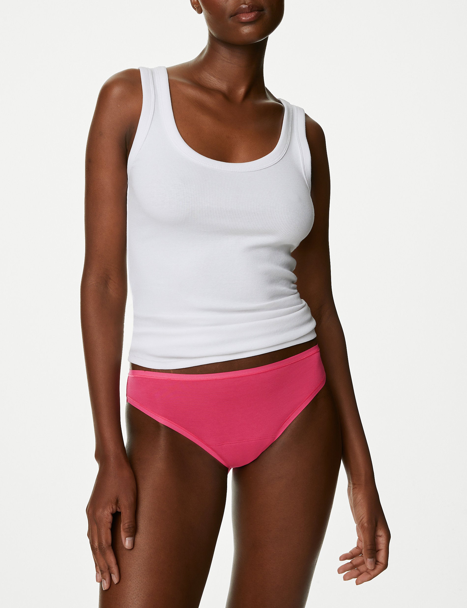 Highly absorbent bikini panties, 3 pcs. Marks & Spencer, pink mix