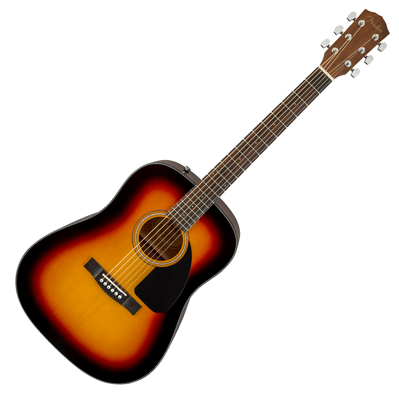 جيتار أكوستيك Fender CD-60 من خشب التنوب/الماهوجني Dreadnought - Sunburst