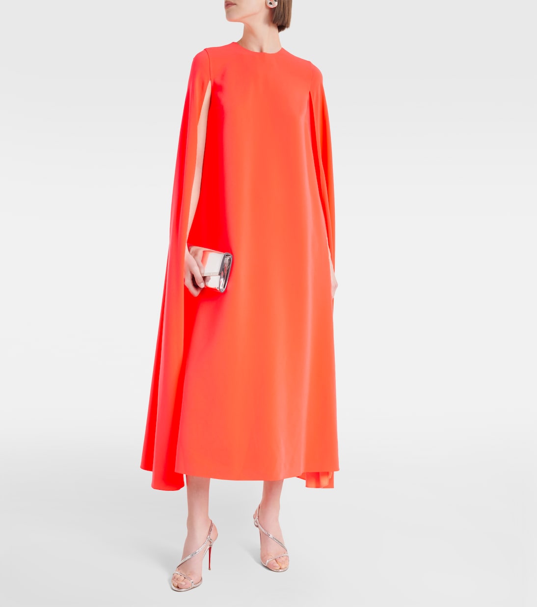 Twiggy midi dress with cape Roksanda, pink