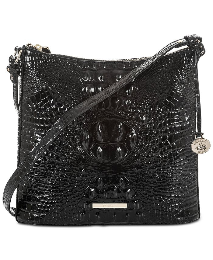 Katie Brahmin Leather Crossbody Bag, Black