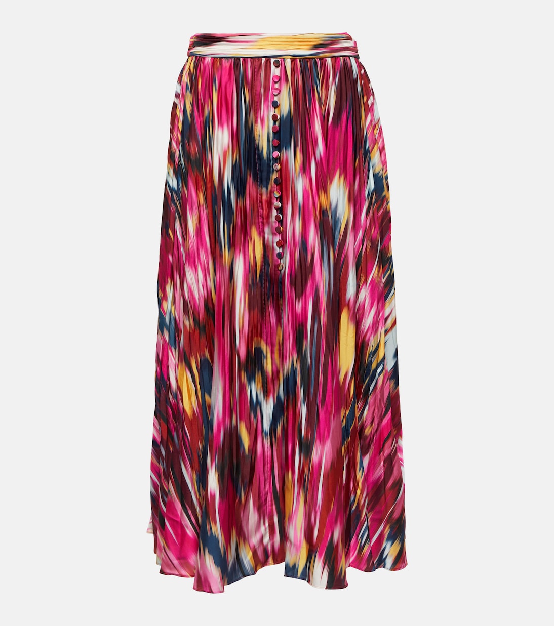 Dulce Simkhai pleated maxi skirt, multicolor