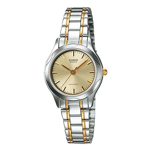 Casio Standard Vintage Analog Watch 'Silver Gold', yellow