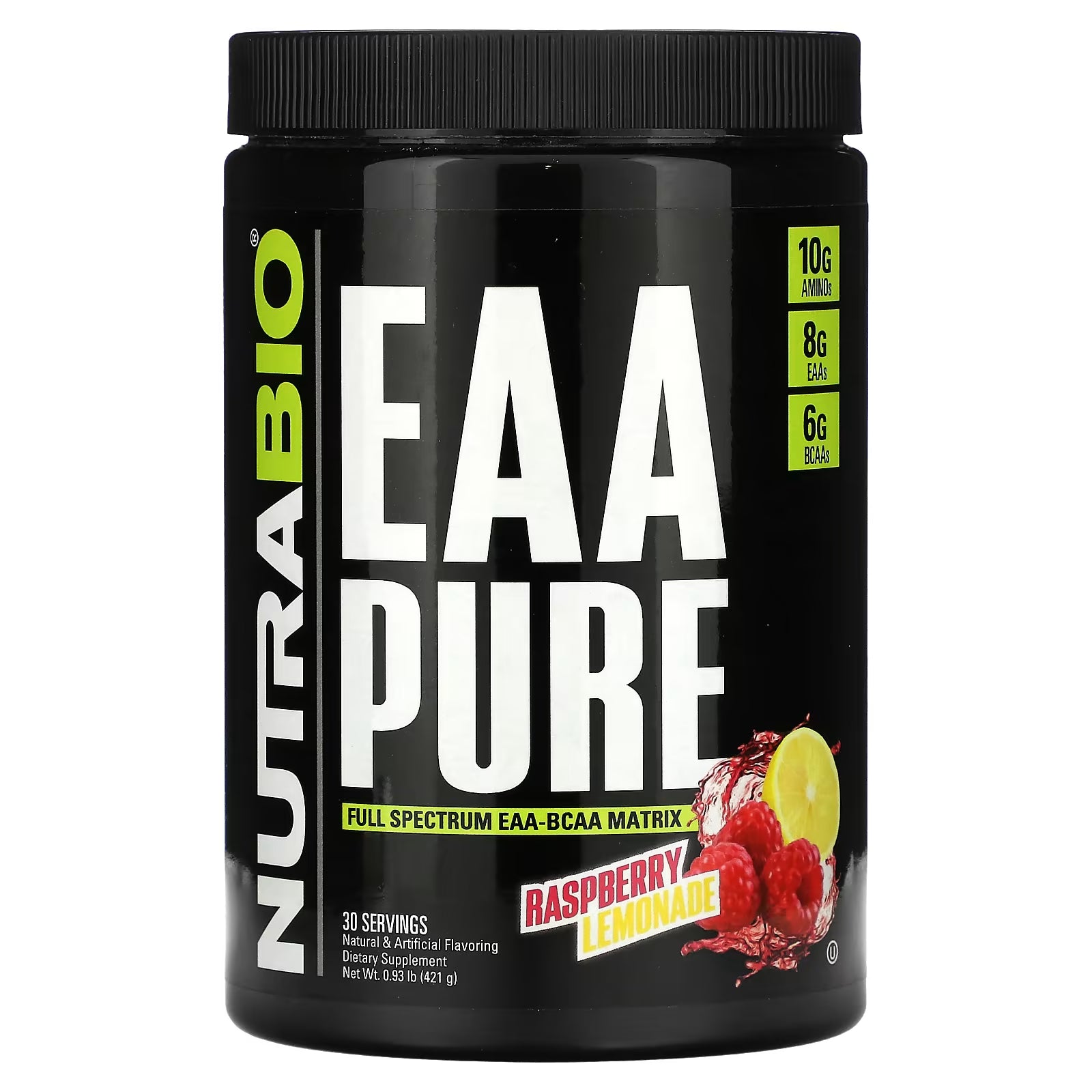 مكمل غذائي Nutrabio Labs EAA Pure، ليمونادة التوت البري