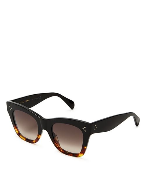 Cat Eye Sunglasses, 50mm CELINE, Black